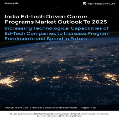 India Ed-Tech Driven Career Programs Market 2013-2025 Overview and Growth Out...