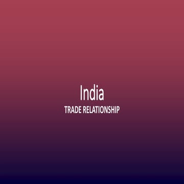 India export data