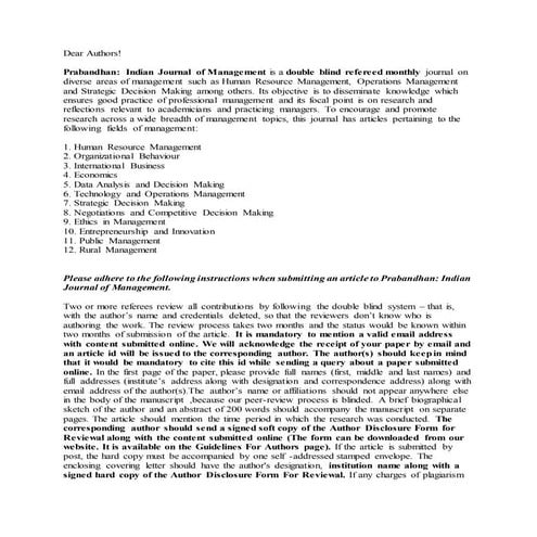 India journal of mgt