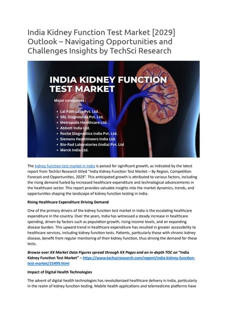 India Molecular Diagnostics Market: Unveiling Competition, Size, and ...