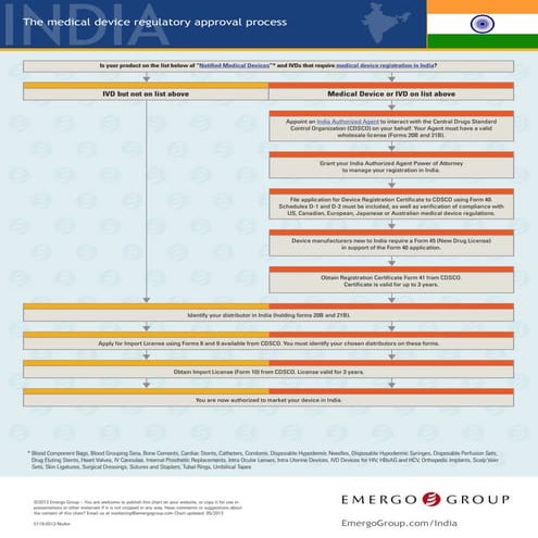 India medical device regulatory process