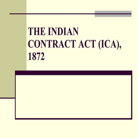 Indian Contract Act 1872