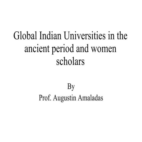 Indian Old Universities History