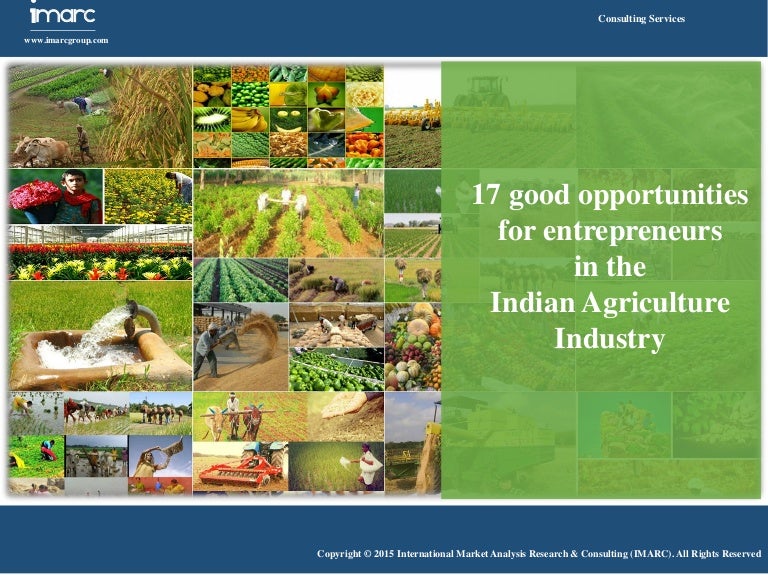 Opportunities in Indian Agriculture Industry for Entrepreneurs