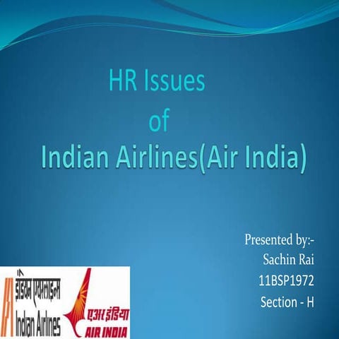 Indian airlines hr issues