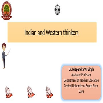 Indian and Western thinkers of Education .pptx