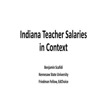 Putting Teacher Pay in Perspective