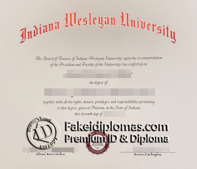 Indiana Wesleyan University diploma Indiana Wesleyan University diploma