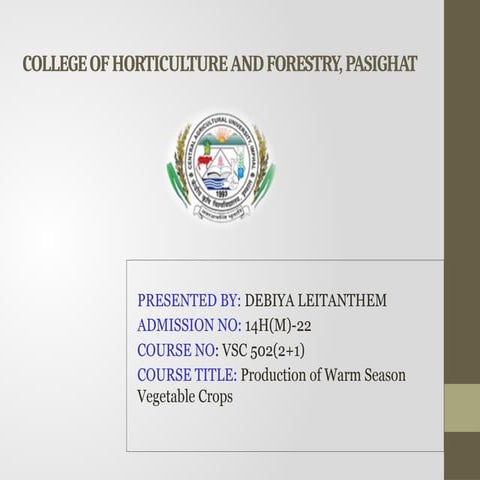 Production technology of Lab lab Bean .pptx