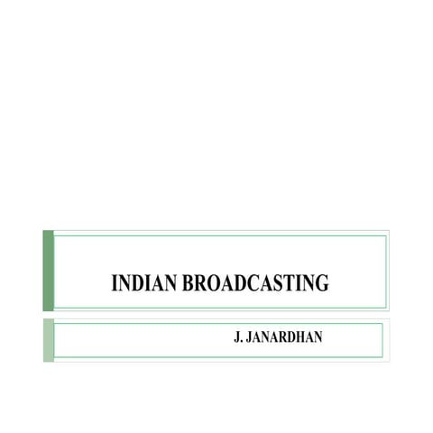 Indian broadcasting 