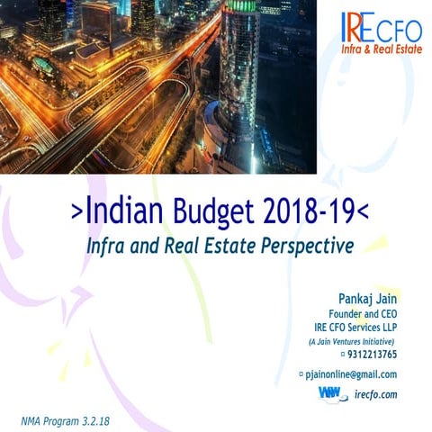 Indian budget 2018 19 ire perspective