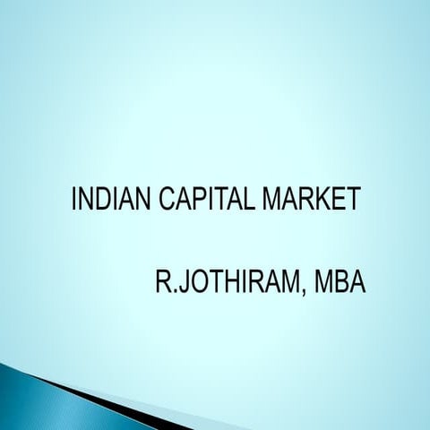 Indian capital market