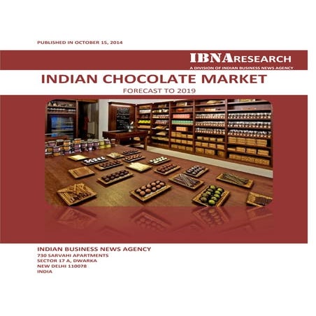 Indian chocolate market forecast to 2019