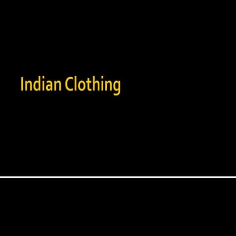 Indian clothing