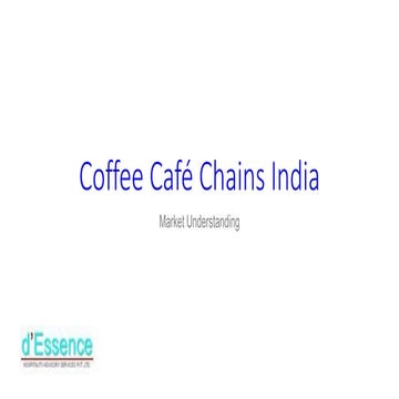 Indian coffee cafe chains market overview