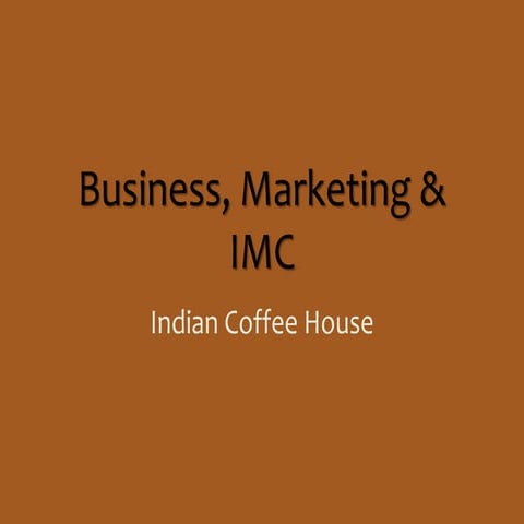 Indian coffee house