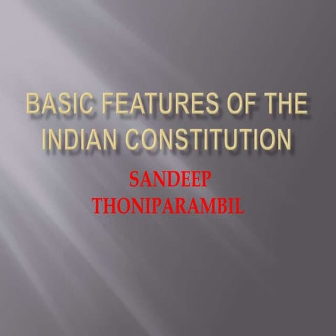 Indian constitution