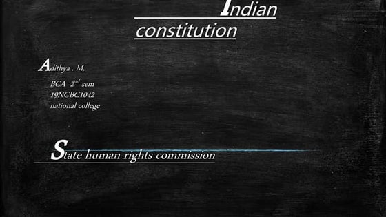 NATIONAL HUMAN RIGHTS COMMISSION | PPT