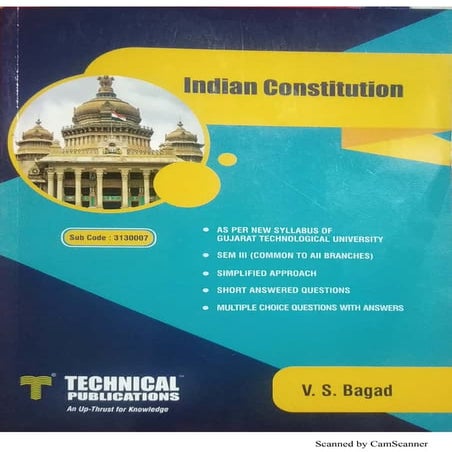 Indian constitution technical publication book