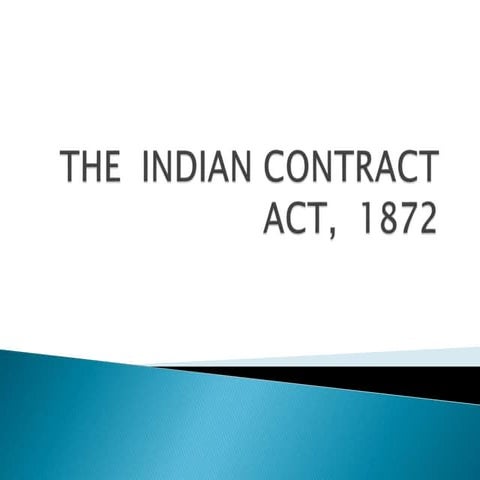 Indian contract act 1872