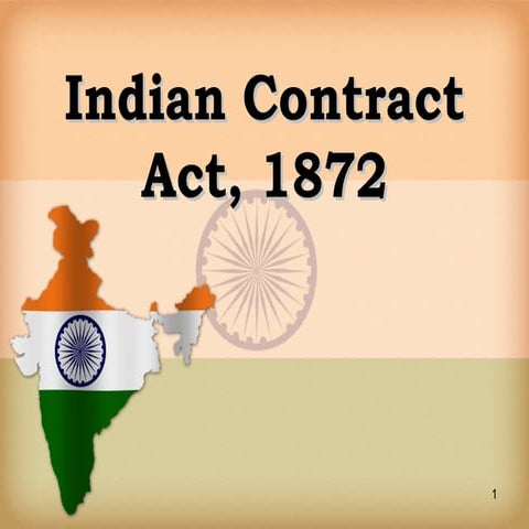 Indian contract act, 1872