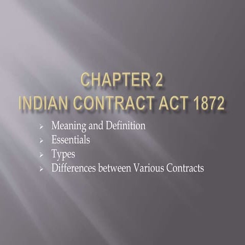 Indian contract act 1872