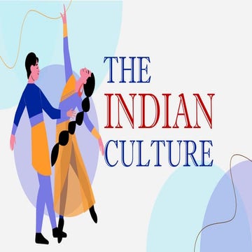 INDIAN CULTURE (PUR.COM.) THE CULTURE OF INDIANS