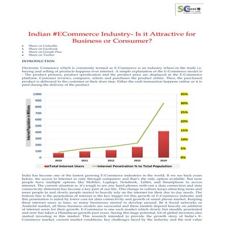 Indian #e commerce industry  is it attractive for business or consumer by Alv...