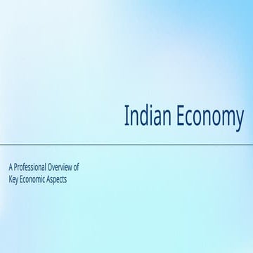 India’s Evolving Economic Growth Trajectory | PPTX