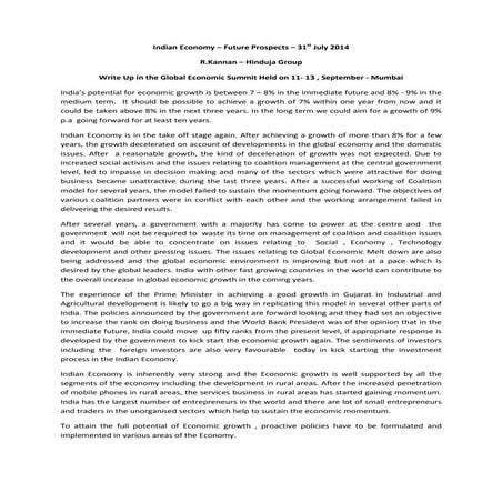 Indian economy 310714