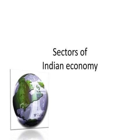 Indian economy sectors