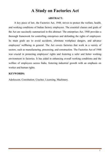 INDIAN FACTORY ACT INDIAN ACT ALL ACT ARE ACEPOT