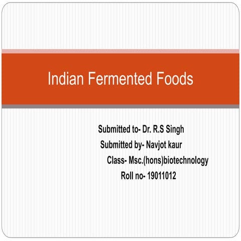 Indian fermented foods
