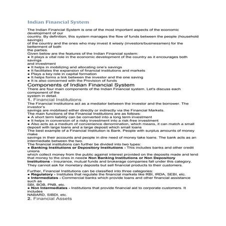 Indian Financial System.docx