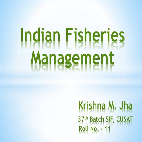 Indian fisheries management