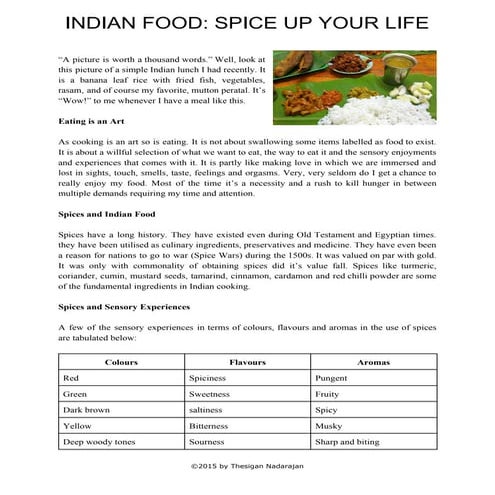 Indian food: spice up your life