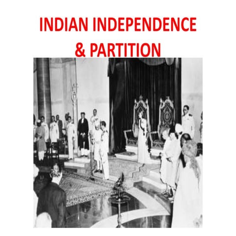 Indian independence & partition
