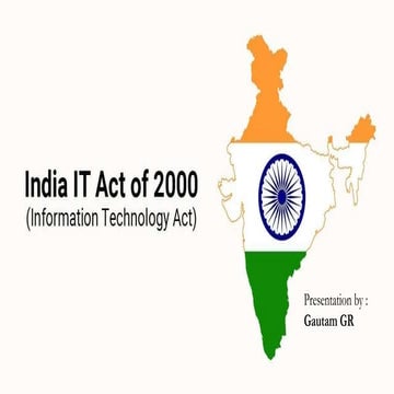 Indian IT Act - Cybersecurity