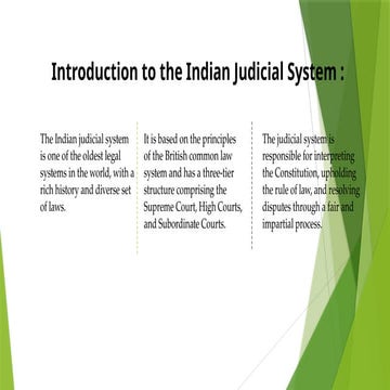 Judiacial system in India INDIAN JUDICIAL SYSTEM.pptx