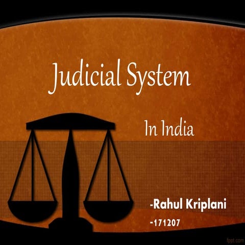 Indian judiciary(Introduction, Problems and Solution)