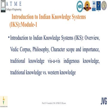 Indian knowledge system Aura of our Ancient.pptx