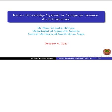 Indian Knowledge System in Computer Sc-1.pdf