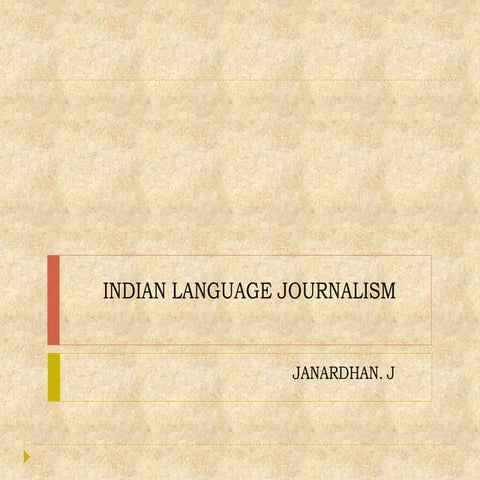 Indian language journalism