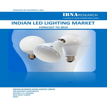 Indian led lighting market forecast to 2019
