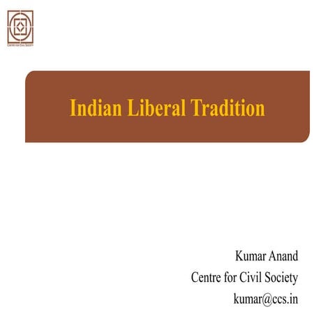 Indian Liberal Tradition