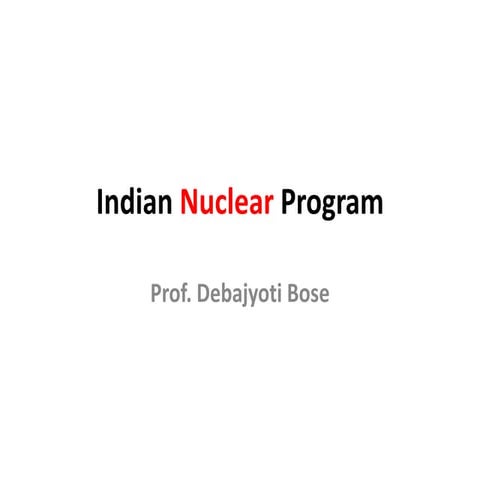 Indian nuclear program