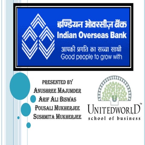  Presentation on Indian overseas bank