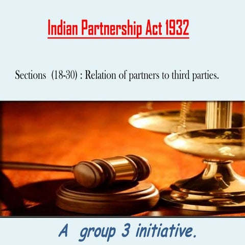 Indian partnership act 1932