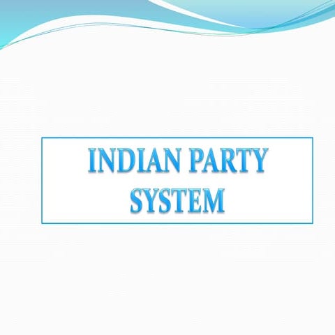Indian party system