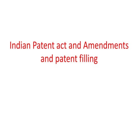 Indian patent act
